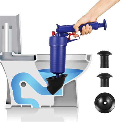 Drain Blaster Air Plunger Gun Toilet Plunger High Pressure Powerful