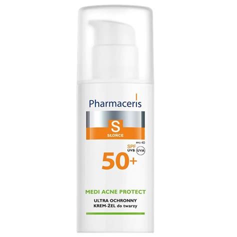 PHARMACERIS S Ultra ochronny krem żel do twarzy SPF 50 dla skóry