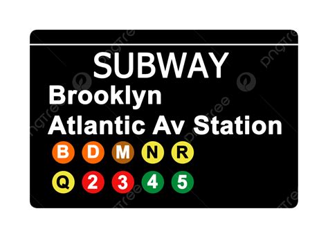 Brooklyn Atlantic Avenue Station Subway Sign Sign, New York, City, York ...