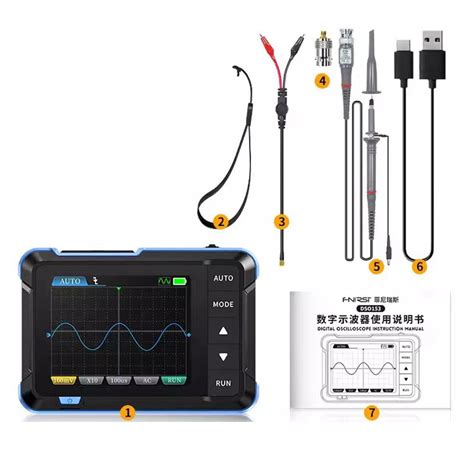 FNIRSI DSO153 2in1 Digital Portable Oscilloscope Signal Generator 1MHz