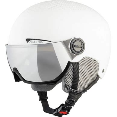 Skihelm Alpina Arber Visor Q Lite White Matt Outdoorsupply