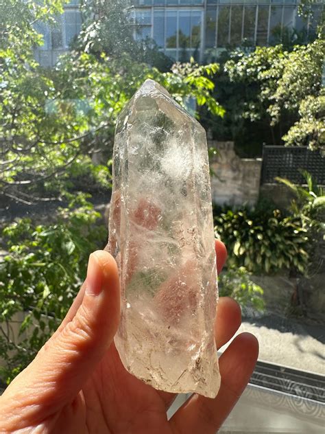 Raw Clear Quartz Point Tower Obelisk 222g Energy Amplifier For Healing