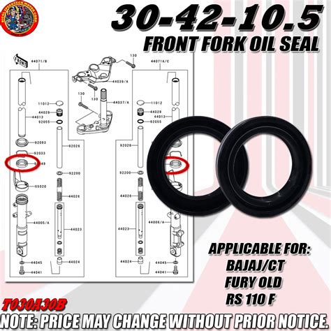 Pcs Set Front Fork Oil Seal T A B Shopee Philippines