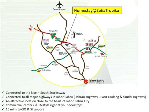 Homestay Johore Bahru Setia Tropika Location And Maps