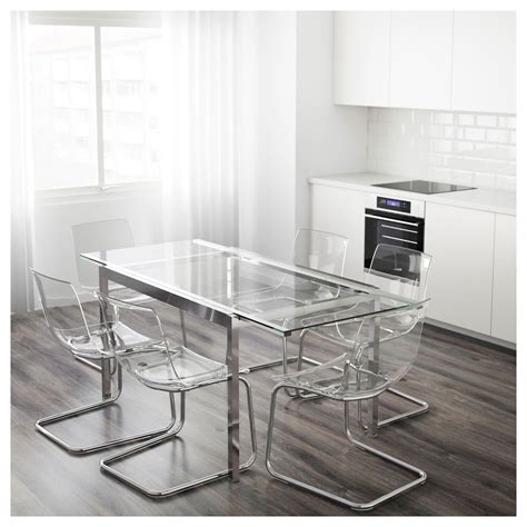 Producten Extendable Glass Dining Table Ikea Clear Chairs