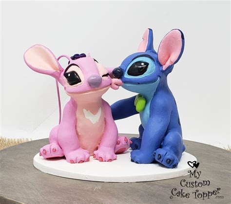 Stitch and Angel Wedding Cake Topper Figurine Lilo and | Etsy