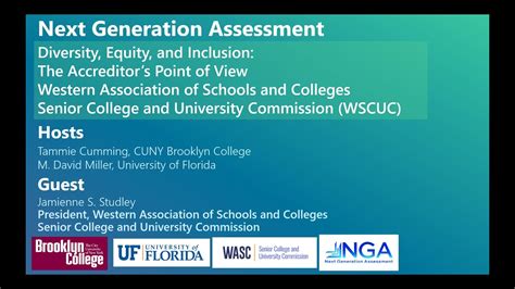 NGA Web Bites Perspective From WASC Senior College And University