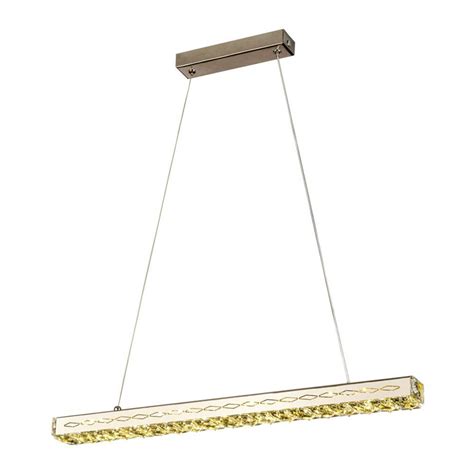 Pendente Led Retangular Tokyo Strip W Bivolt K Inox Bronzearte