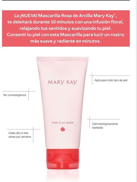 Mascarilla De Arcilla Rosa De Mary Kay Maquillaje Con Mary Kay