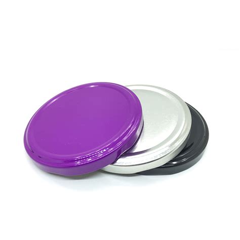 BPA Free 82mm Custom Metal Printed Lug Cap Twist Off Hot Filling Glass