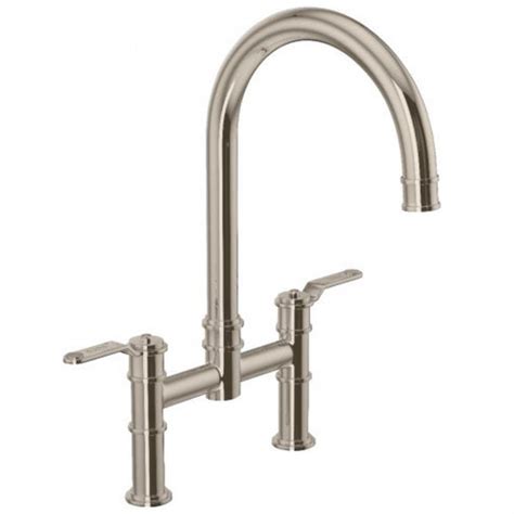 Perrin And Rowe Armstrong Nickel Bridge Kitchen Sink Mixer Tap 4593htni Bridge Taps From Taps Uk