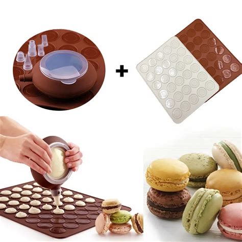 Moule De Cuisson En Silicone Pour Macaron Feuille De Pot Ensemble De