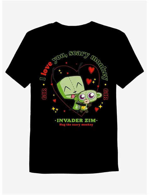 Invader Zim Gir And Monkey Boyfriend Fit Girls T Shirt Hot Topic