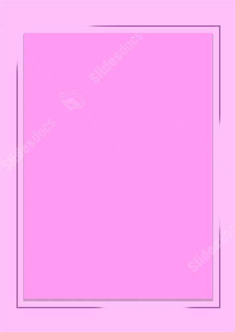 Pink Creative Poster Background Page Border And Printable Background In Word Slidesdocs