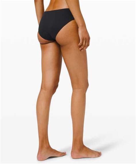 Lululemon Waterside Honeycomb Swim Bottom Mid Rise Medium Coverage