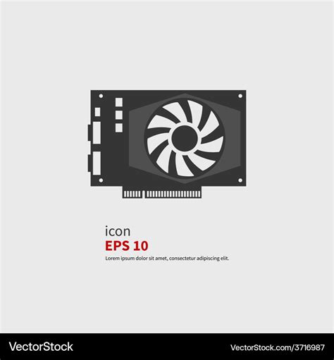 Graphics card Royalty Free Vector Image - VectorStock