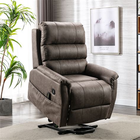 Power Lift Chair Recliner With Heat And Massage In Gray Life Smart Products