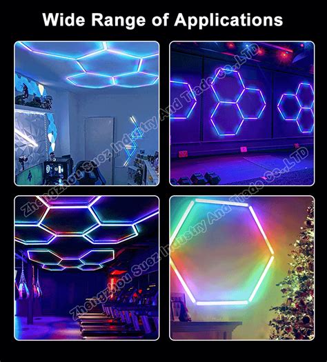 Suez Rgb Led Hexagon Lights With Vibrant Color Changing Hex Led Light