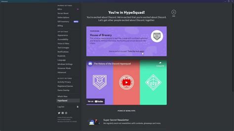 ⚡ Como Poner Hypesquad En Discord ⚡ Youtube