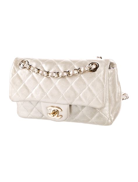 Chanel Classic Metallic Rectangular Mini Flap Bag - Shoulder Bags