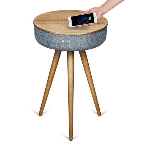 Studio Smart Table Built In 360° Bluetooth Speaker Wireless Qi