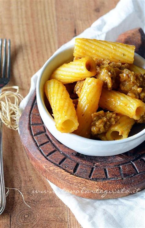 Rigatoni In Crema Di Zucca E Vitello Ricetta Tavolartegusto