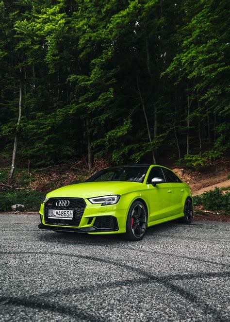 'Audi RS4' Poster, picture, metal print, paint by Ma Chan | Displate