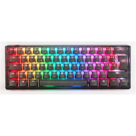 Teclado Ducky One Aura Black Mini Hot Swappable Mx Red Rgb