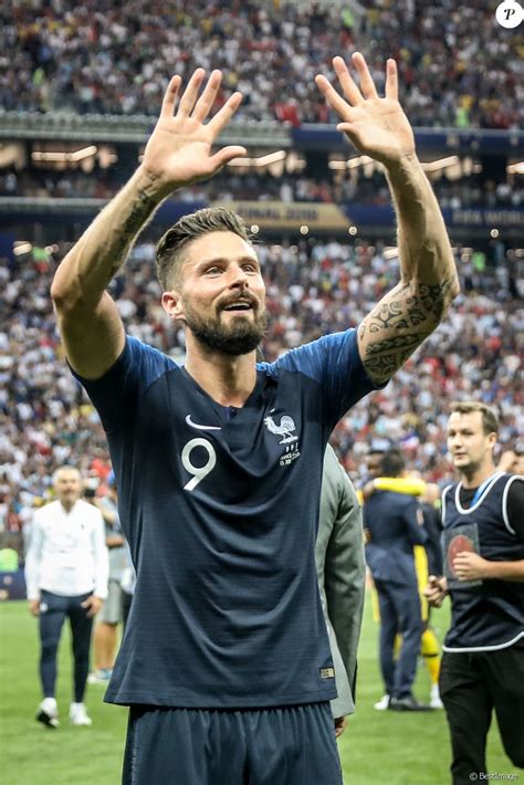 Olivier Giroud Finale De La Coupe Du Monde De Football 2018 En Russie à Moscou Opposant La