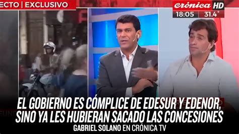 El gobierno es cómplice de Edesur y Edenor sino ya hubieran sacado las