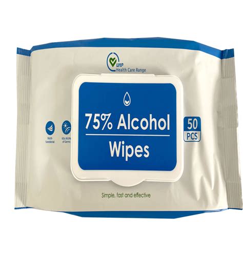 Alcohol Hand Wipes Pack Of 50 Sealco Scotland