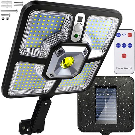 Lampa Solarna Led Cob Ogrodowa Uliczna Czujnik Ruchu Zmierzchu