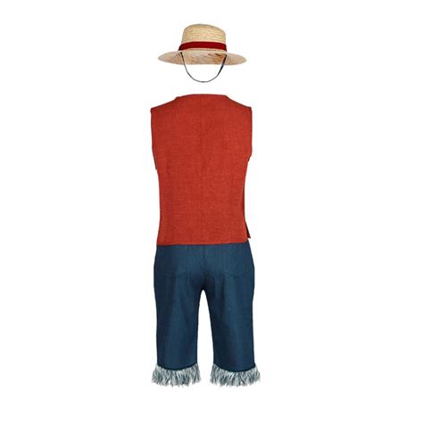 Halloween Costume One Piece Luffy Costume Japanese Anime Cosplay Outfit ...