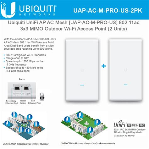 Ubiquiti Unifi Ap Ac Mesh Pro Units Uap Ac M Pro Ac Outdoor Wi Fi