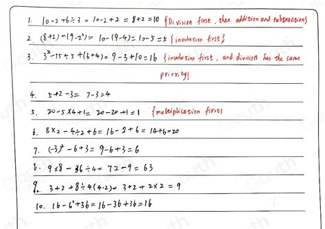 Solved E Learning Task Evaluate The Following Expressions Using