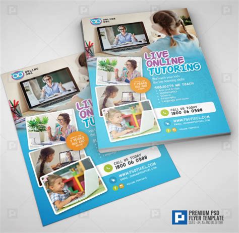 E Learning Services Flyer Psdpixel