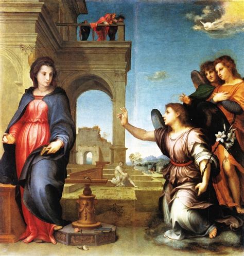 ANDREA DEL SARTO Annunciazione 1512 Materiali Olio Su Tavola