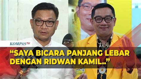 Bicara Soal Nasib Ridwan Kamil Di Pilkada Golkar Dorong Kembali