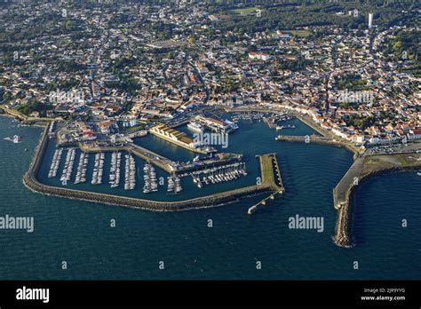 Ile Yeu Island Brittany North Western France Aerial View Of The