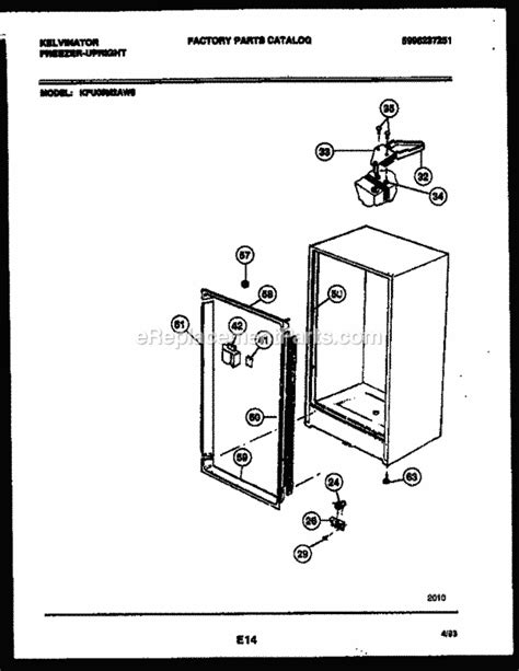 Kelvinator Upright Upright Freezer 5995237251 Kfu09m2aw0