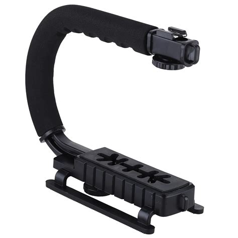 C Shape Flash Bracket Holder Video Handle Handheld Stabilizer Grip For