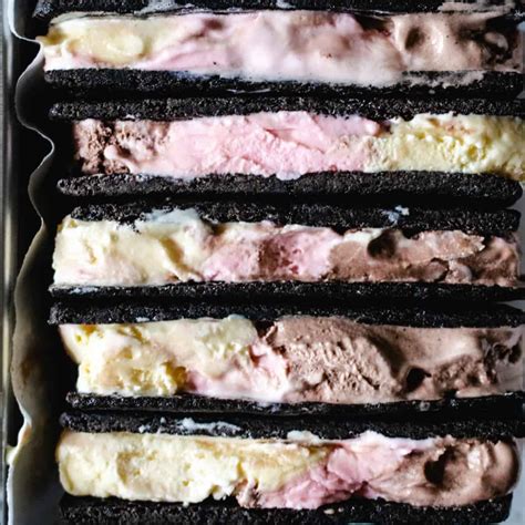 Neapolitan Ice Cream Sandwich Recipe