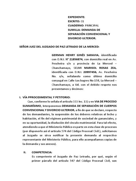 Expediente Pdf Divorcio Propiedad De La Comunidad