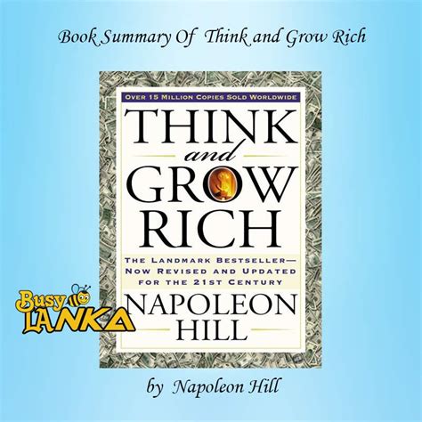 Book Summary Of Think And Grow Rich By Napoleon Hill Busylanka