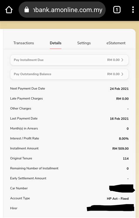 Interest Loan Kereta Ambank