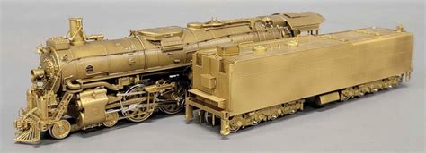 United HO brass Santa Fe 4-8-4 Northern steam locomotive and tender ...