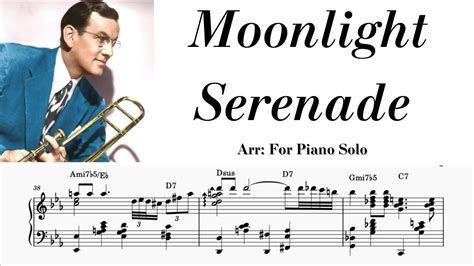 Moonlight Serenade Glenn Miller Piano Solo Youtube