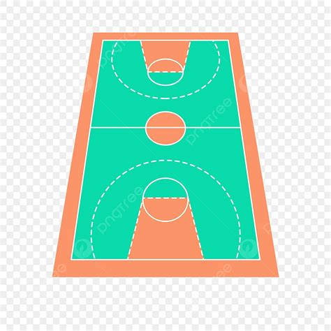 Imágenes Prediseñadas De Cancha De Baloncesto Verde Claro PNG dibujos