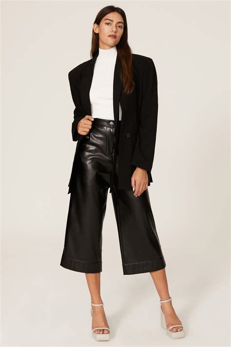 Faux Leather Cropped Pants By Natori For 50 Rent The Runway