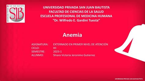 Anemia Anthony Danilo Mautino Reyes Udocz